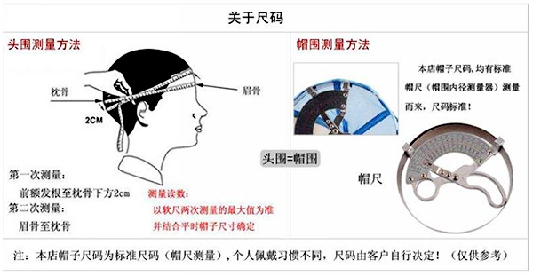 帽子工廠教你怎么測(cè)量頭圍的方法